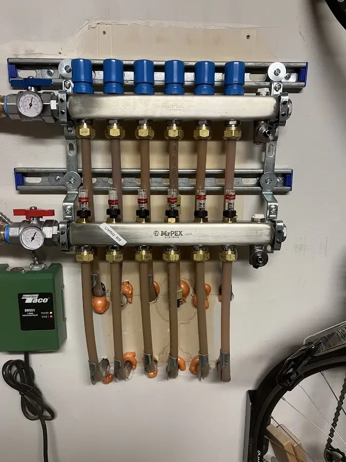 Plumber performing Gas Line Installation at a residential property in Cave Creek